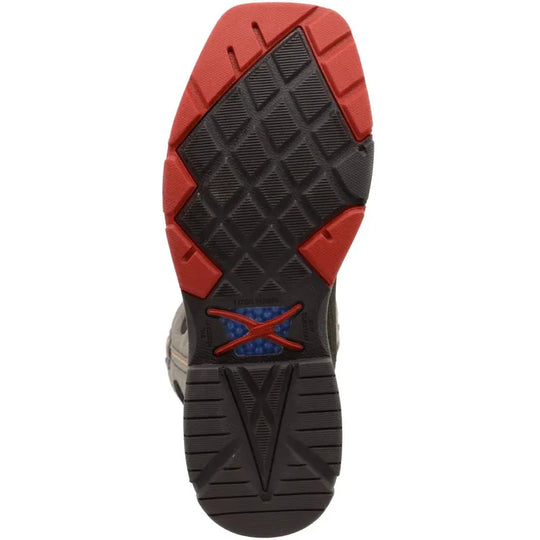 Twisted X Men's CellStretch 12" Alloy Toe Western Work Boot - Grey - MXBA002 - Overlook Boots