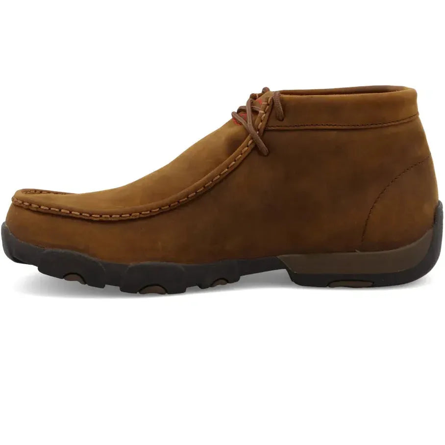Twisted X Men's Chukka Driving Moc Toe Waterproof Work Shoe - Saddle - MDMW001 - Overlook Boots