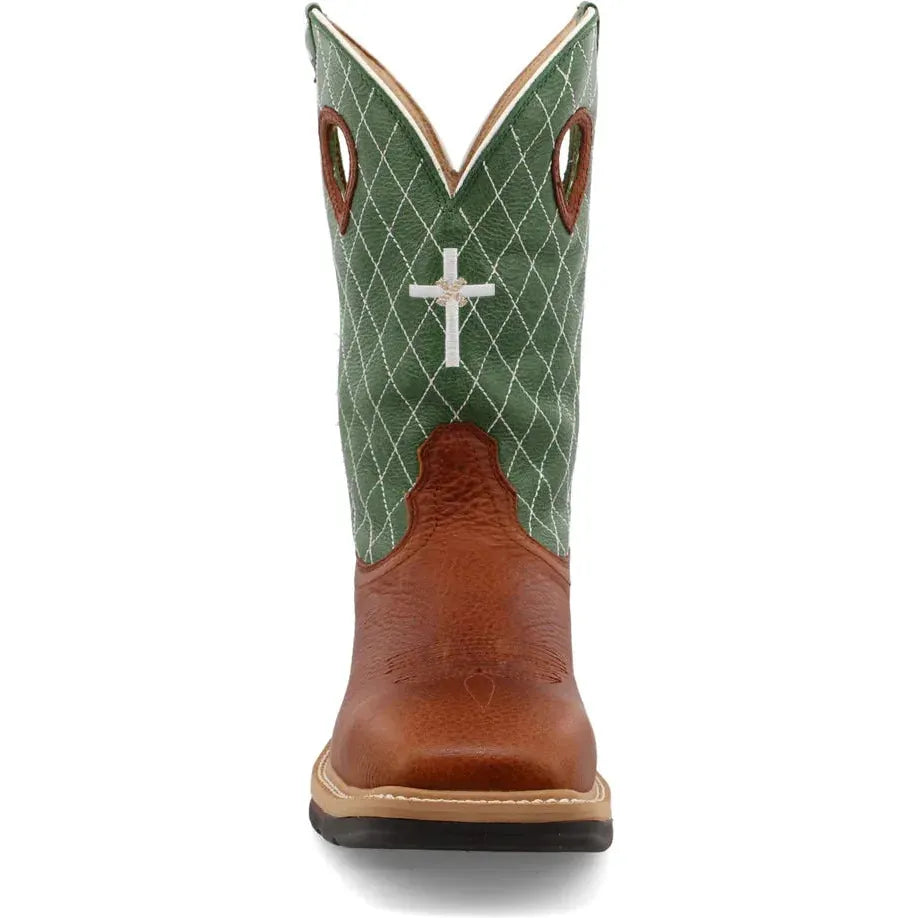 Twisted X Men's Lite 12" Steel Toe Western Work Boot - Lime - MLCS002
