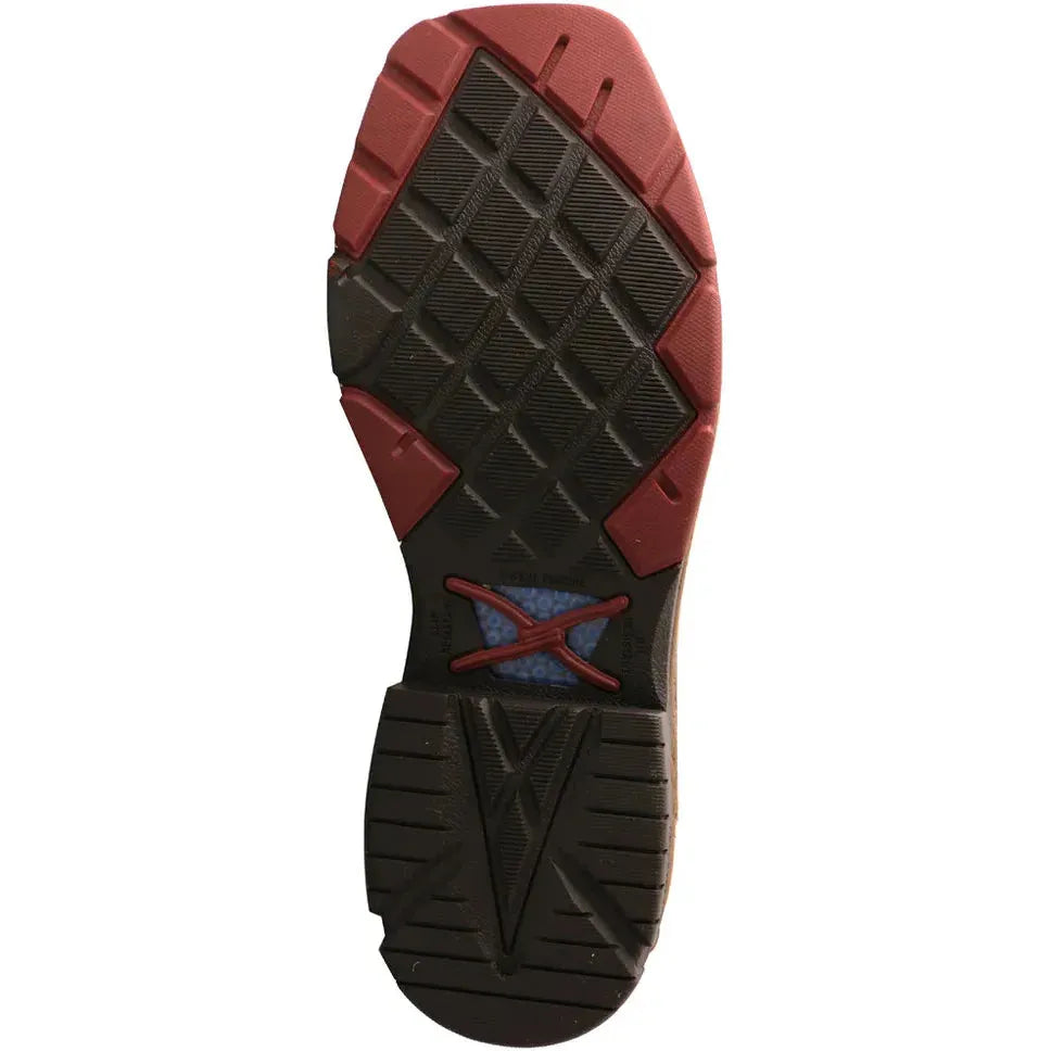 Twisted X Men's CellStretch 12" Comp Toe Waterproof Western Work Boot - Chocolate - MXBW002