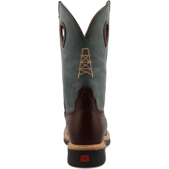 Twisted X Men's Lite 12" Steel Toe Western Work Boot - Cognac - MLCS006 - Overlook Boots