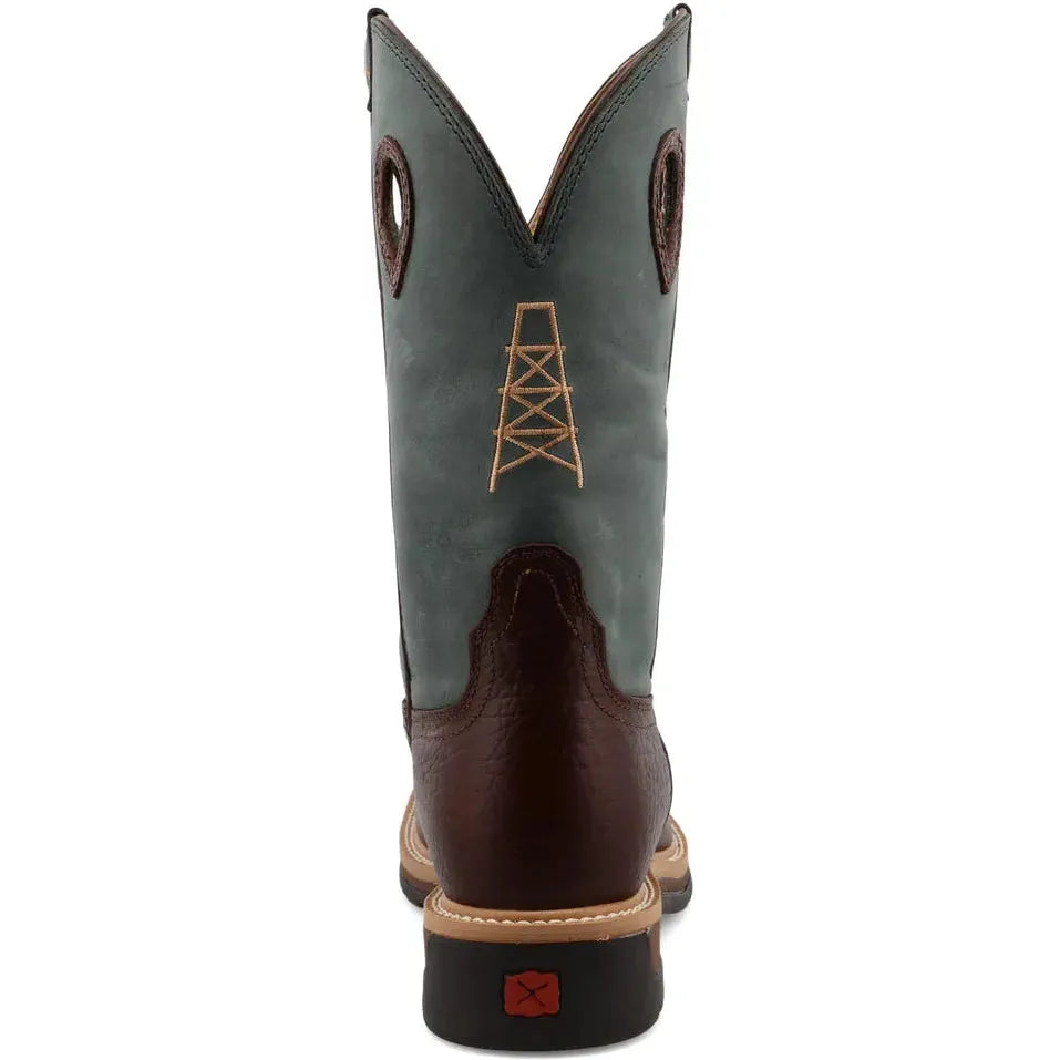 Twisted X Men's Lite 12" Steel Toe Western Work Boot - Cognac - MLCS006