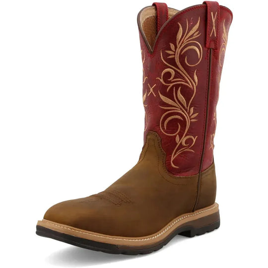 Twisted X Women's 11" Steel Toe Waterproof Western Work Boot - Latigo - WLCS003 - Overlook Boots