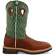 Twisted X Men's Lite 12" Steel Toe Western Work Boot - Lime - MLCS002 7 / Medium / Brown - Overlook Boots