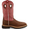 Twisted X Men's Lite 12" Steel Toe Western Work Boot - Cherry - MLCS001 7 / Medium / Brown - Overlook Boots