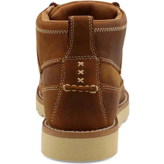 Twisted X Men's 4" Steel Toe Wedge Sole Work Boot - Brown - MCAS001 - Overlook Boots
