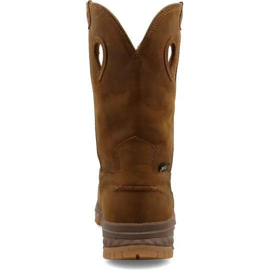 Twisted X Men's CellStretch 11" Comp Toe Metguard Pull On Work Boot - Saddle - MXCNM01 - Overlook Boots