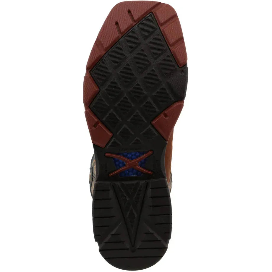 Twisted X Men's CellStretch 12" Square Toe Western Work Boot  - Mocha  - MXB0005