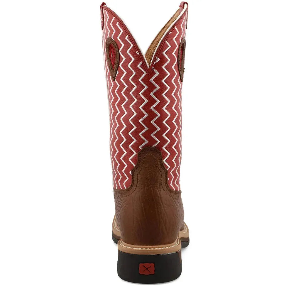 Twisted X Men's Lite 12" Steel Toe Western Work Boot - Cherry - MLCS001