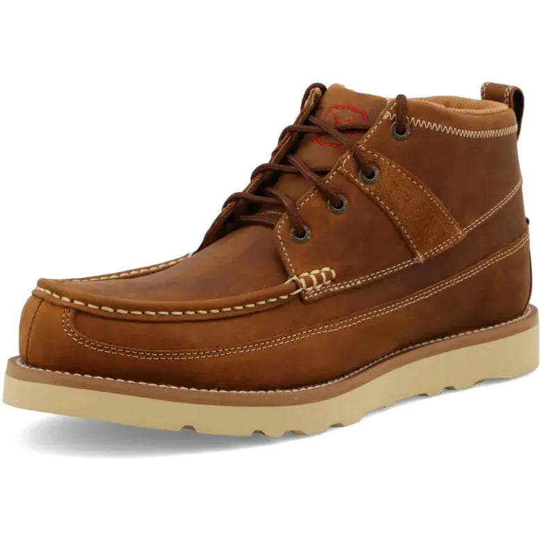 Twisted X Men's 4" Steel Toe Wedge Sole Work Boot- Brown- MCAS001 - Overlook Boots