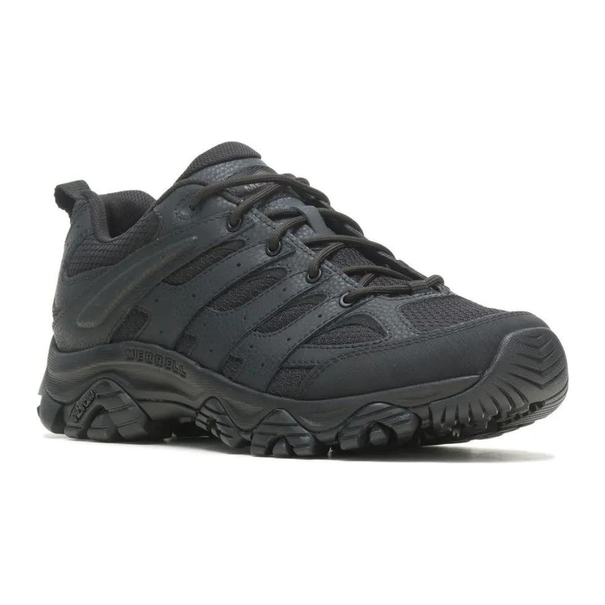 Merrell Tactical Men's Moab 3 Tactical Wide Work Shoe - Black - J003909W 7 / Wide / Black - Overlook Boots