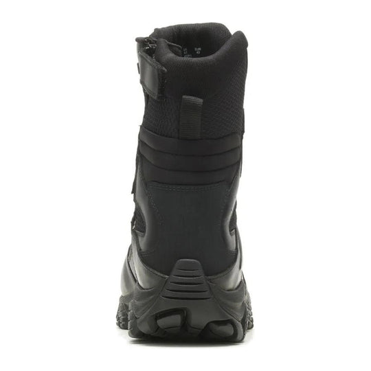 Merrell Tactical Men's Moab 3 Response 8" Side Zip Tactical Waterproof Work Boot - Black - J003913 - Overlook Boots