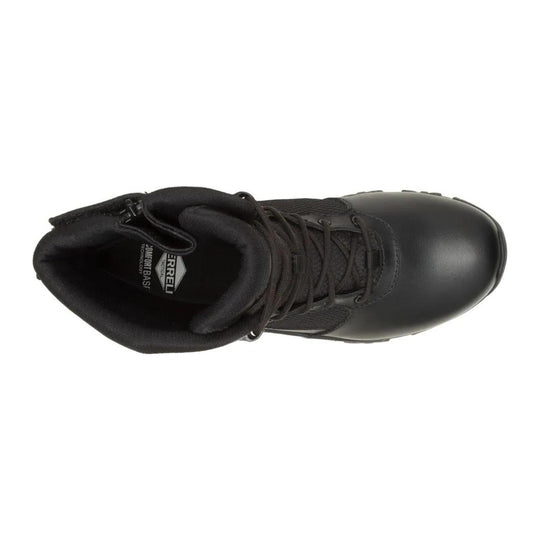 Merrell Tactical Men's Moab 3 Response 8" Side Zip Tactical Waterproof Wide Work Boot - Black - J003913W - Overlook Boots
