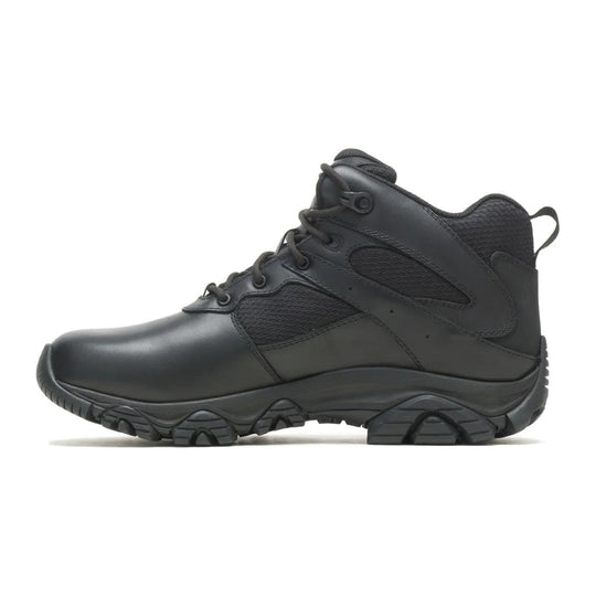 Merrell Tactical Men's Moab 3 Response Mid Tactical Waterproof Work Boot - Black - J003917 - Overlook Boots