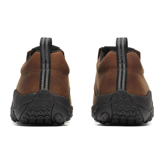 Merrell Work Men's Jungle Moc Leather Hi-Vis Carbon Fiber Toe Waterproof Static Dissipative Work Shoe - Brown - J008037 - Overlook Boots
