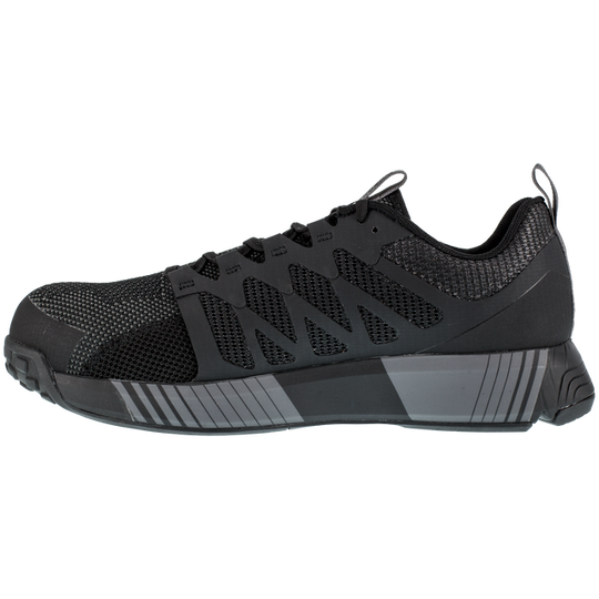 Reebok Women's Fusion Flexweave Composite Toe Athletic Work Shoe - Black - RB431 - Overlook Boots
