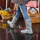 Muck Women's Rainscape 12" Waterproof Adjustable Rain Boot- Monument- MRS12W10 - Overlook Boots