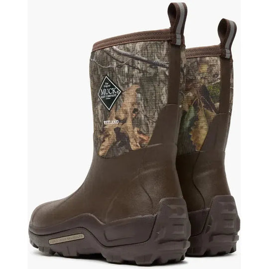 Muck Men's Wetland 12" Waterproof Mid Hunt Work Boot - Mossy Oak - MWTMM91 - Overlook Boots