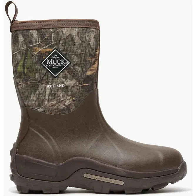 Muck Men's Wetland 12" WP Mid Boot - Mossy Oak - MWTMM91 - Overlook Boots