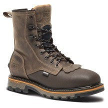 Timberland Pro Men's True Grit 8" Composite Toe Waterproof Work Boot- Brown- TB1A22CN214 7 / Medium / Brown - Overlook Boots
