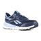 Reebok Women's Flex Trainer Composite Toe Static Dissipative Athletic Work Shoe - Navy and Sky Blue - RB513 - Front Angle - Overlook Boots