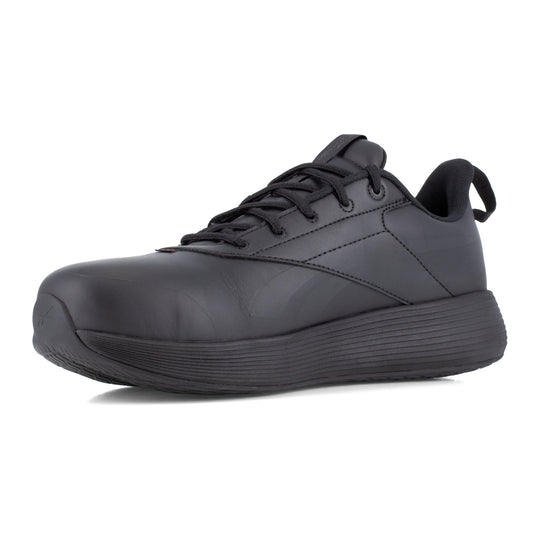 Reebok Women's DMXair Comfort+ Composite Toe Conductive Athletic Work Shoe - Black - RB624 - Inside Angle - Overlook Boots