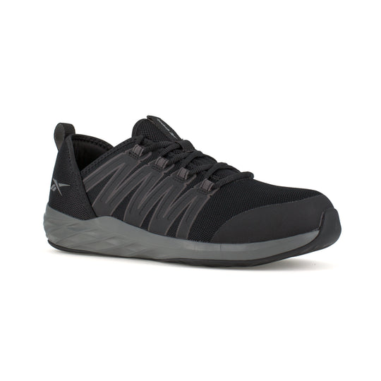 Reebok Women's Astroride Steel Toe Athletic Work Shoe - Black - RB211 6.0 / Medium / Black - Overlook Boots