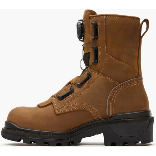 Rocky Men's Rams Horn 9" Comp Toe Waterproof BOA Logger Work Boot - Brown - RKK0509 - Overlook Boots