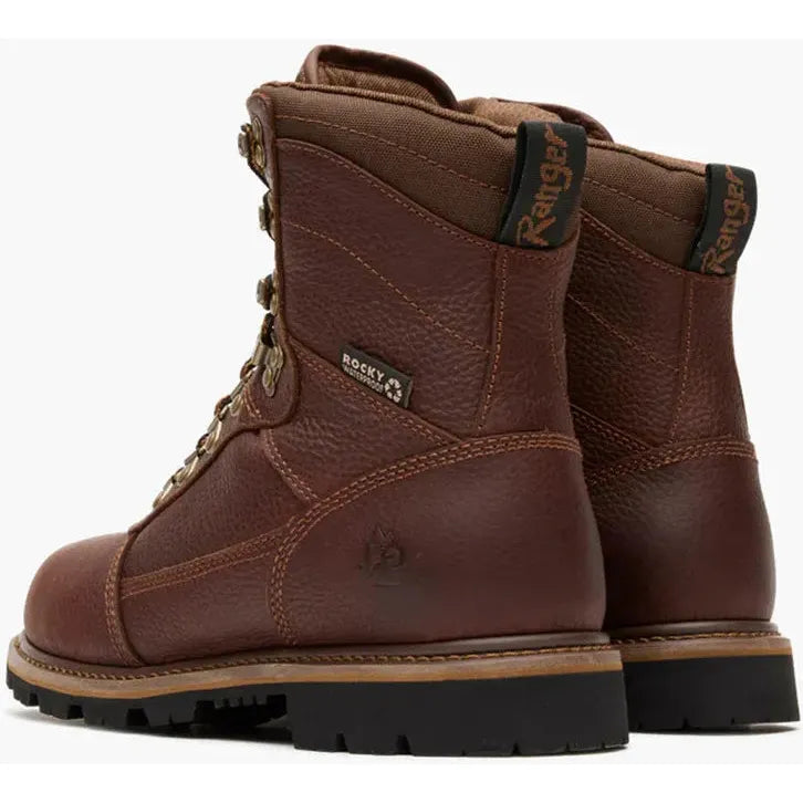 Rocky Men's Ranger 8" WP 800G Insulated Outdoor Boot- Brown- RKS0710 - Overlook Boots