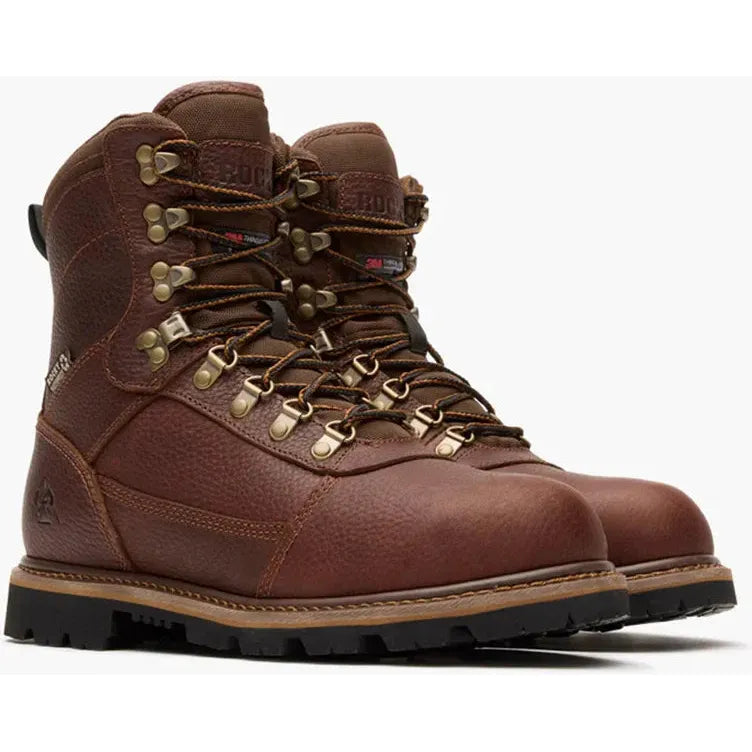 Rocky Men's Ranger 8" WP 800G Insulated Outdoor Boot- Brown- RKS0710 - Overlook Boots