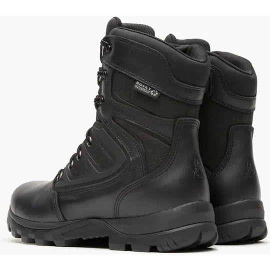 Rocky Men's Enforcer 8" Waterproof Slip Resist Public Service Duty Boot - Black - RKD0137 - Overlook Boots
