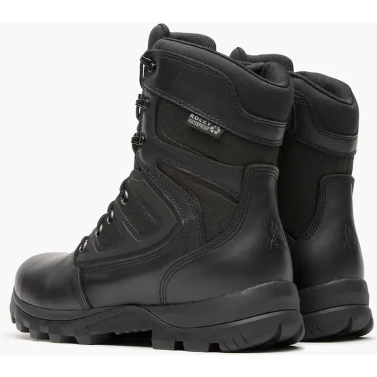 Rocky Men's Enforcer 8" WP Slip Resist Public Service Boot- Black- RKD0137 - Overlook Boots