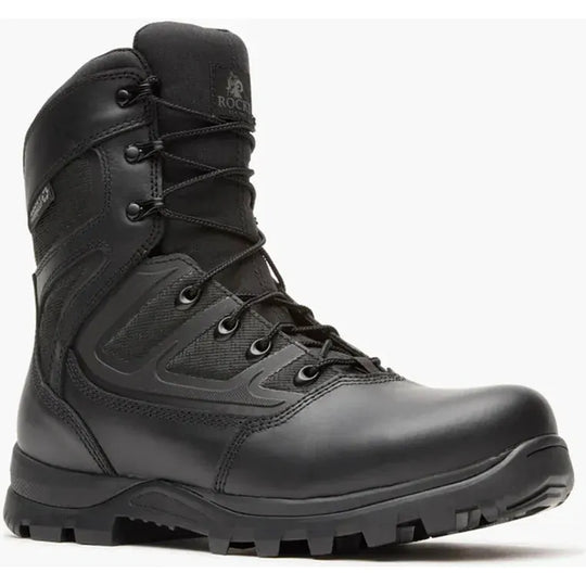 Rocky Men's Enforcer 8" Waterproof Slip Resist Public Service Duty Boot - Black - RKD0137 - Overlook Boots