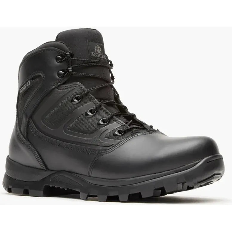 Rocky Men's Enforcer 6" WP Slip Resist Public Service Boot- Black- RKD0135 8 / Medium / Black - Overlook Boots