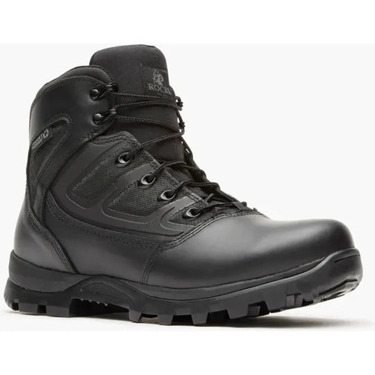 Rocky Men's Enforcer 6" Comp Toe Waterproof Public Service Work Boot - Black - RKD0136 8 / Medium / Black - Overlook Boots