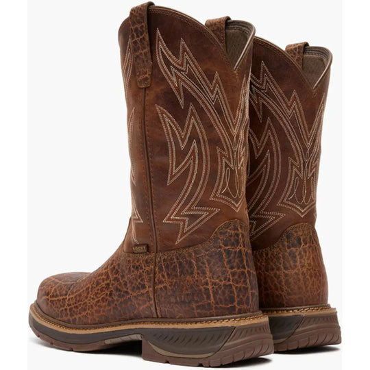 Rocky Men's Ride Lte 11" Carbon Toe Waterproof Western Work Boot- Brown- RKW0475 - Overlook Boots