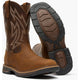 Rocky Men's Ride Lte 11" Waterproof Slip Resist Western Work Boot- Brown- RKW0473 - Overlook Boots