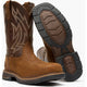 Rocky Men's Ride Lte 11" Carbon Toe Waterproof Western Work Boot- Brown- RKW0474 - Overlook Boots