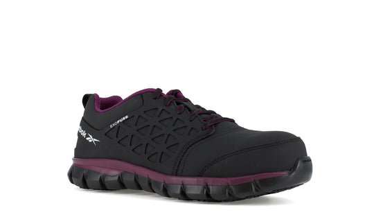 Reebok Women's Sublite Cushion Composite Toe Athletic Work Shoe - Black - RB492 6.0 / Medium / Black - Overlook Boots