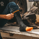 Men's Darn Tough Steely Boot Midweight Work Sock 3-Pack - Graphite  - Overlook Boots