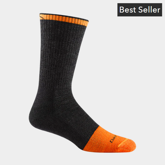 Men's Darn Tough Steely Boot Midweight Work Sock 3-Pack - Graphite  - Overlook Boots