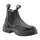 Steel Blue Women's Hobart 6" Soft Toe Water Resistant Chelsea Work Boot - Black - 810891 - Front Angle - Overlook Boots