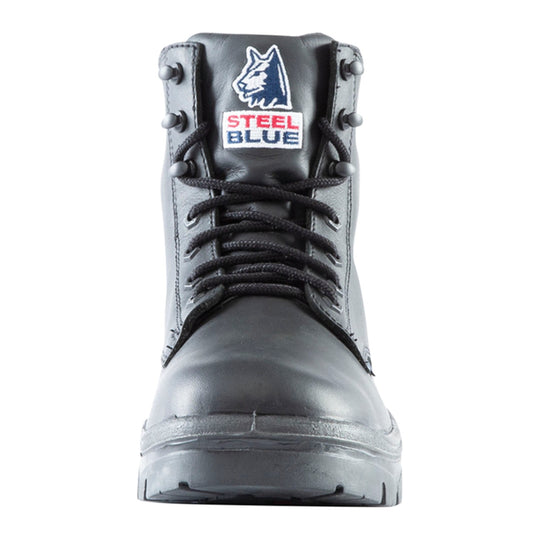 Steel Blue Men's Argyle 6" Soft Toe Waterproof Lace-Up Work Boot - Black - 810952 - Front - Overlook Boots