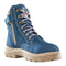 Steel Blue Women's Southern Cross Zip 6" Steel Toe Water Resistant Side Zip Work Boot - Blue - 812861 - Front Angle - Overlook Boots