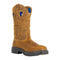 Steel Blue Men's Blue Heeler 10" Steel Toe Waterproof Western Work Boot - Brown - 813945 - Front Angle - Overlook Boots