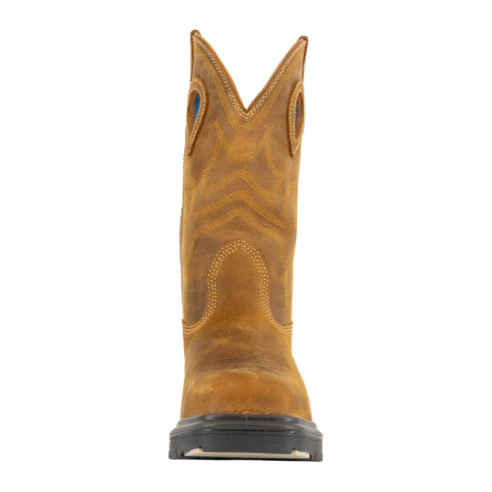 Steel Blue Men's Blue Heeler 10" Steel Toe Waterproof Western Work Boot - Brown - 813945 - Front - Overlook Boots