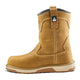 Terra Men's Ironstone Round Toe Pull-On Composite Toe Waterproof Safety Work Boot - Tan - 1163TN - Side Profile - Overlook Boots