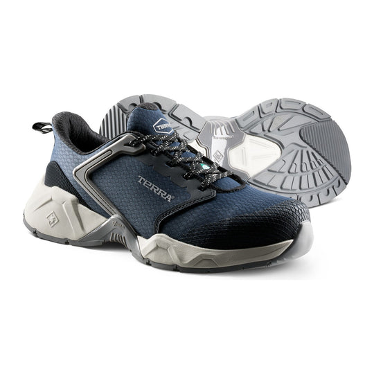 Terra Men's Vector Composite Toe Athletic Safety Work Shoe - Navy - 1276NV - Pair - Overlook Boots