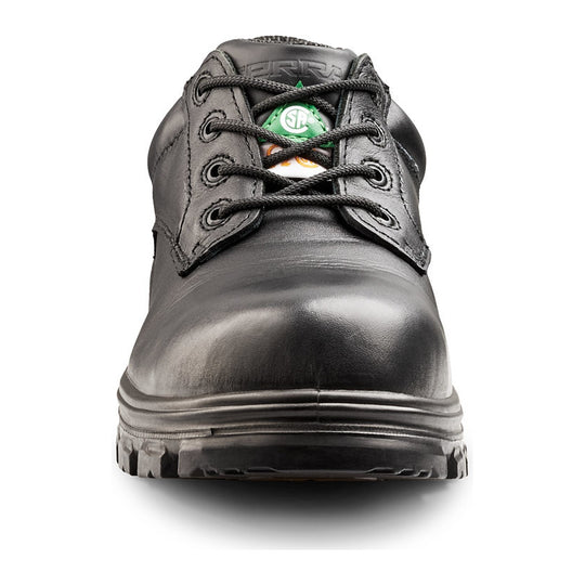 Terra Men's Albany Composite Toe Safety Work Shoe - Black - R835BK - Front View - Overlook Boots