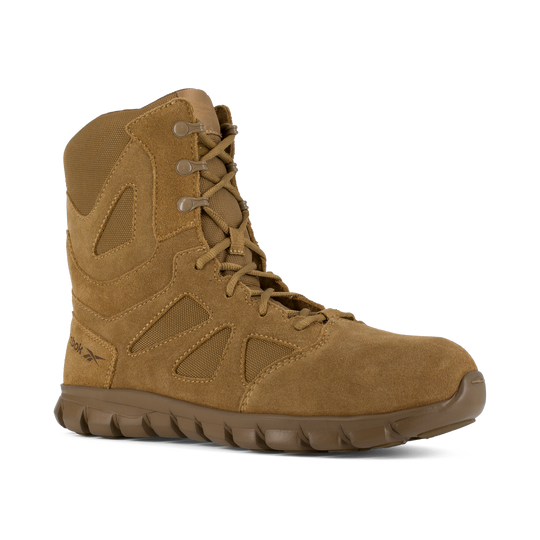 Reebok Men's Sublite Cushion 8" Composite Toe Tactical Military Boot - Coyote - RB8809 4.0 / Medium / Coyote - Overlook Boots